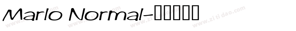 Marlo Normal字体转换